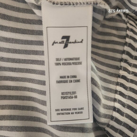 7 For All Mankind Striped Gray Dress - Picture 11 of 12